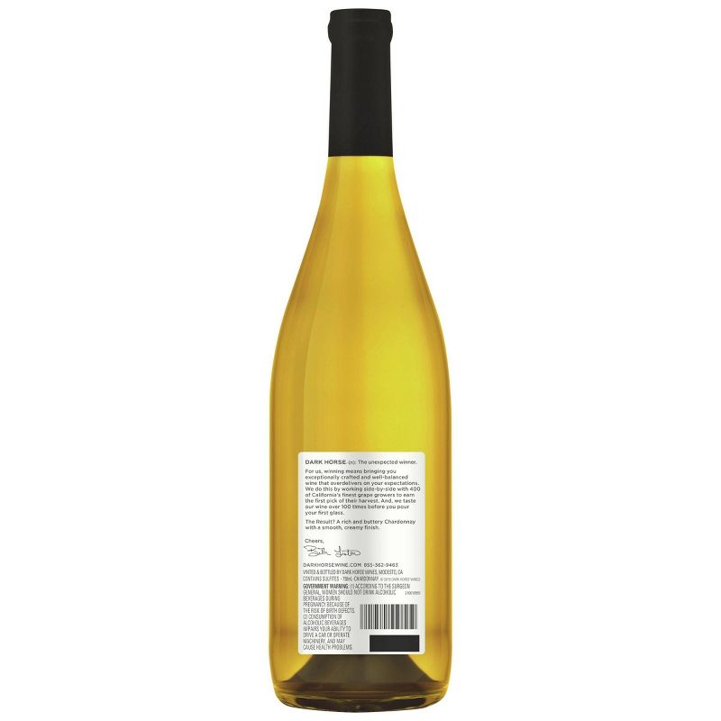 Dark Horse Buttery Chardonnay White Wine - 750ml Bottle