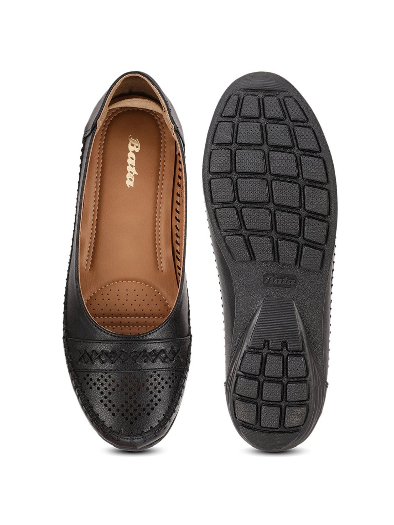 Bata Women's Black Flat Ballets