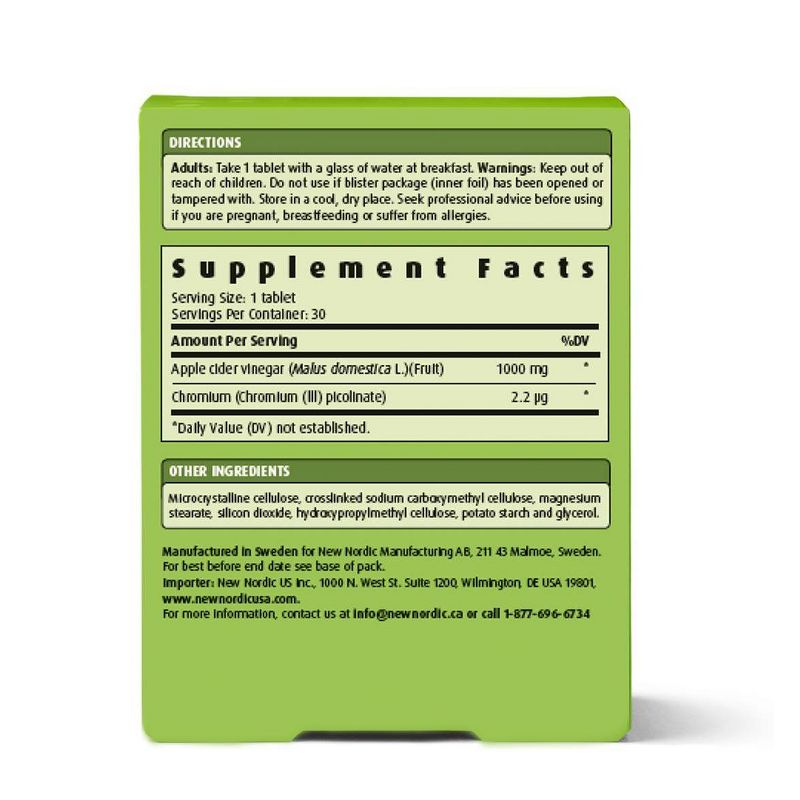 New Nordic Apple Cider Tablets - 30ct