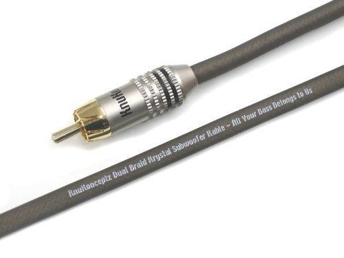 KnuKonceptz Krystal Dual Braid OFC Subwoofer RCA Cable 4 Meter 13'