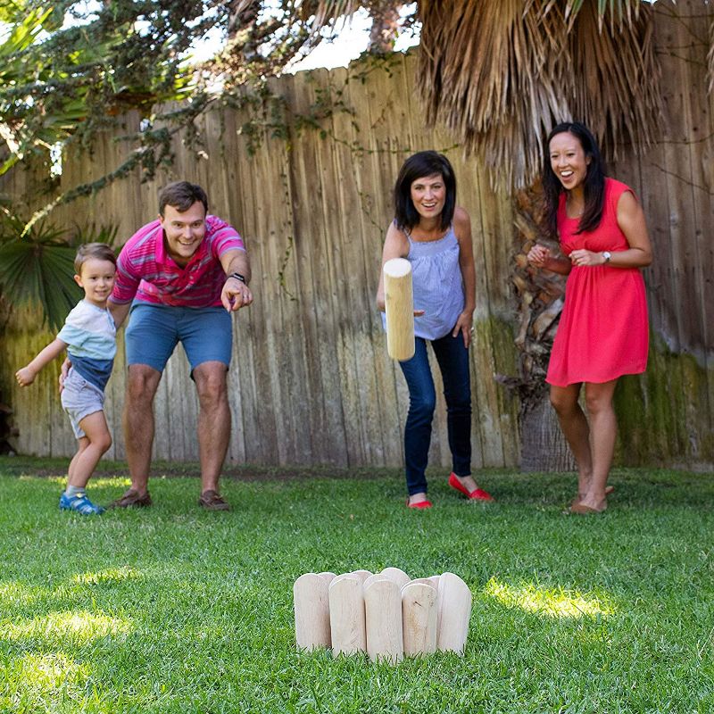 Amazin' Aces Wood Pickleball Set with 2 Wooden Padded Paddles, 4 Yellow Balls, and Carry Bag Great for Schools, Community Centers, and Athletic Clubs