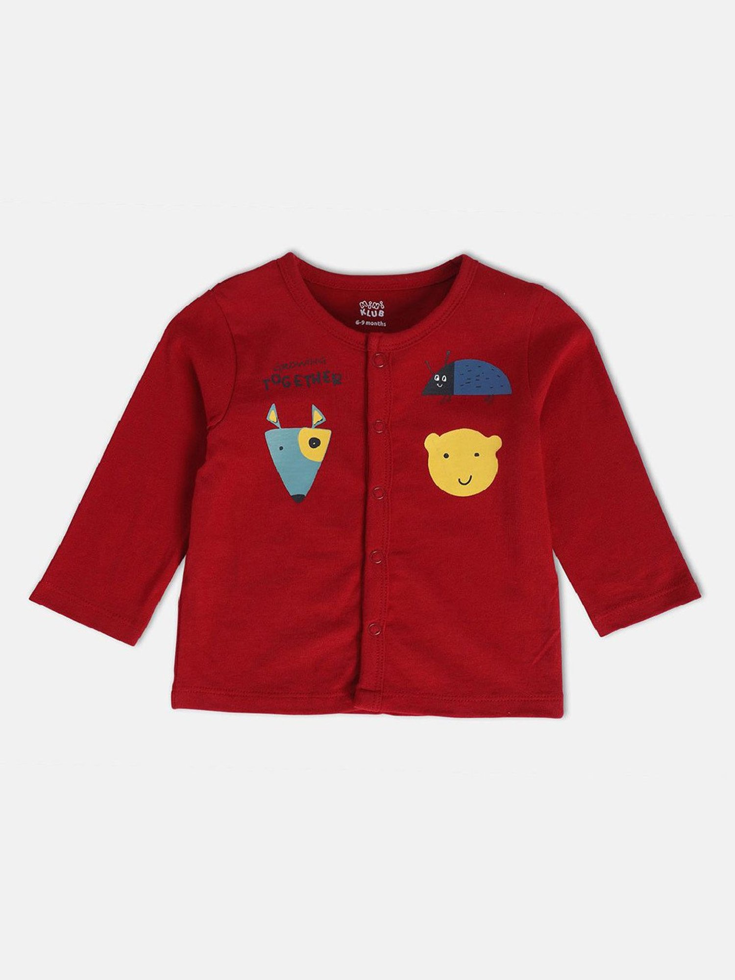 MINIKLUB Kids Multicolor Printed Full Sleeves Jhablas (Pack Of 3)