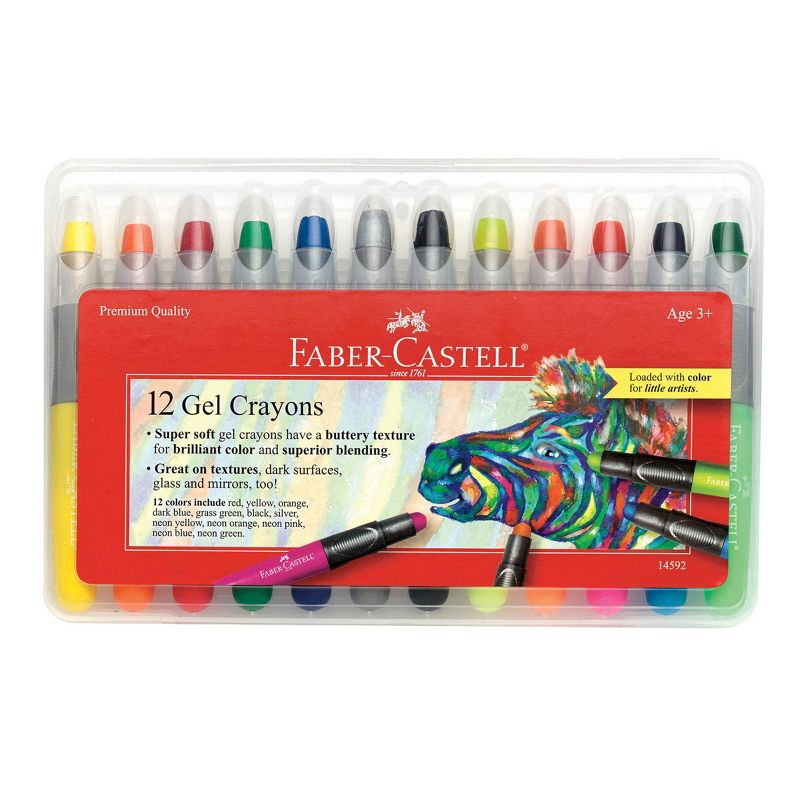 12ct Gel Crayons with Storage Case - Faber-Castell