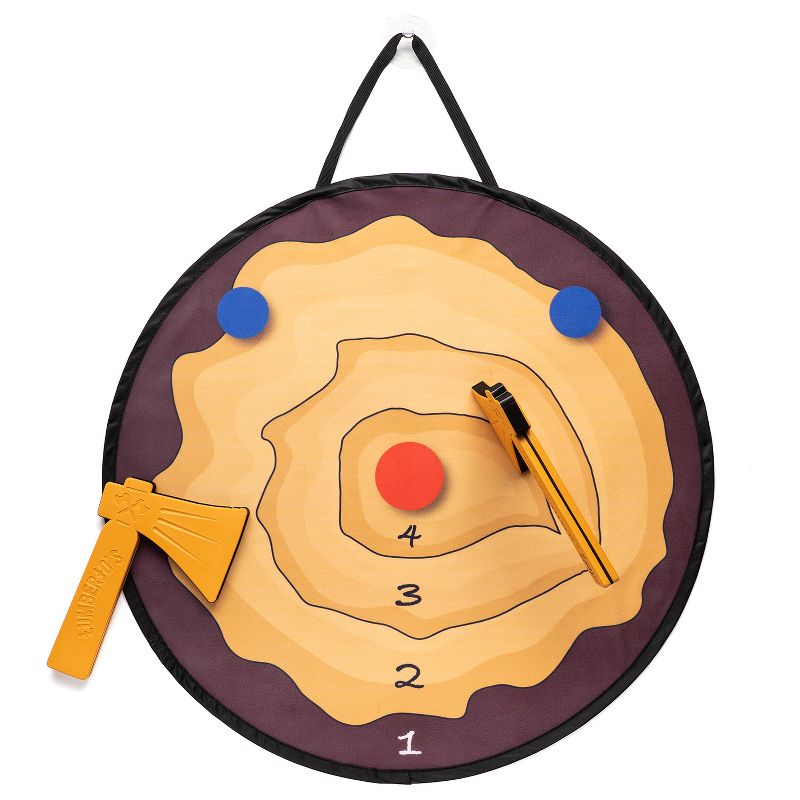 JumpOff Jo Foam Axe Throwing Game &ndash; LumberJo &ndash; Indoor & Outdoor Fun