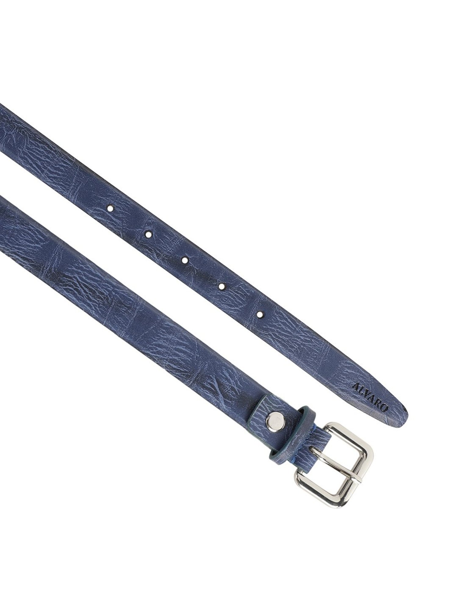 Alvaro Castagnino Blue Narrow Belt for Women