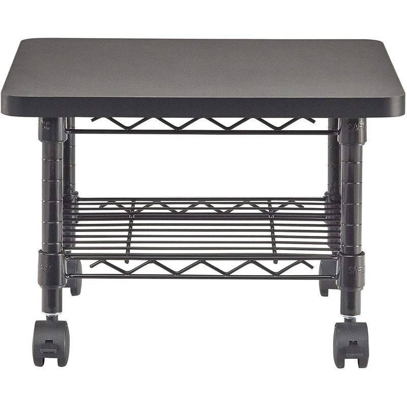 Homz 4-Drawer Medium Rolling Storage Cart - Black with Smoke Drawers