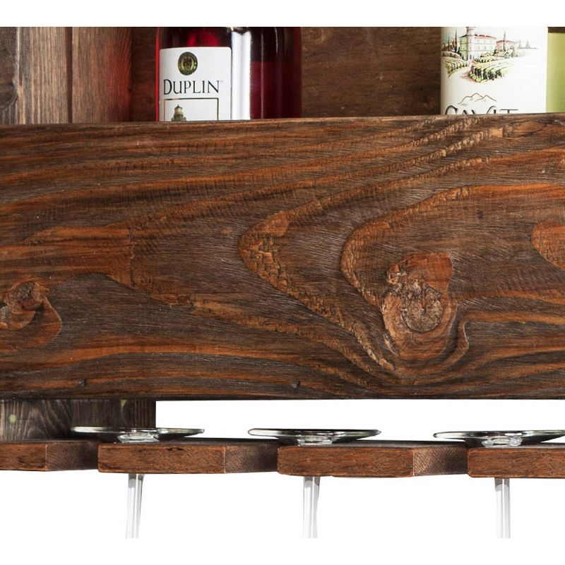36" Wine Rack Hardwood Brown - Alaterre Furniture