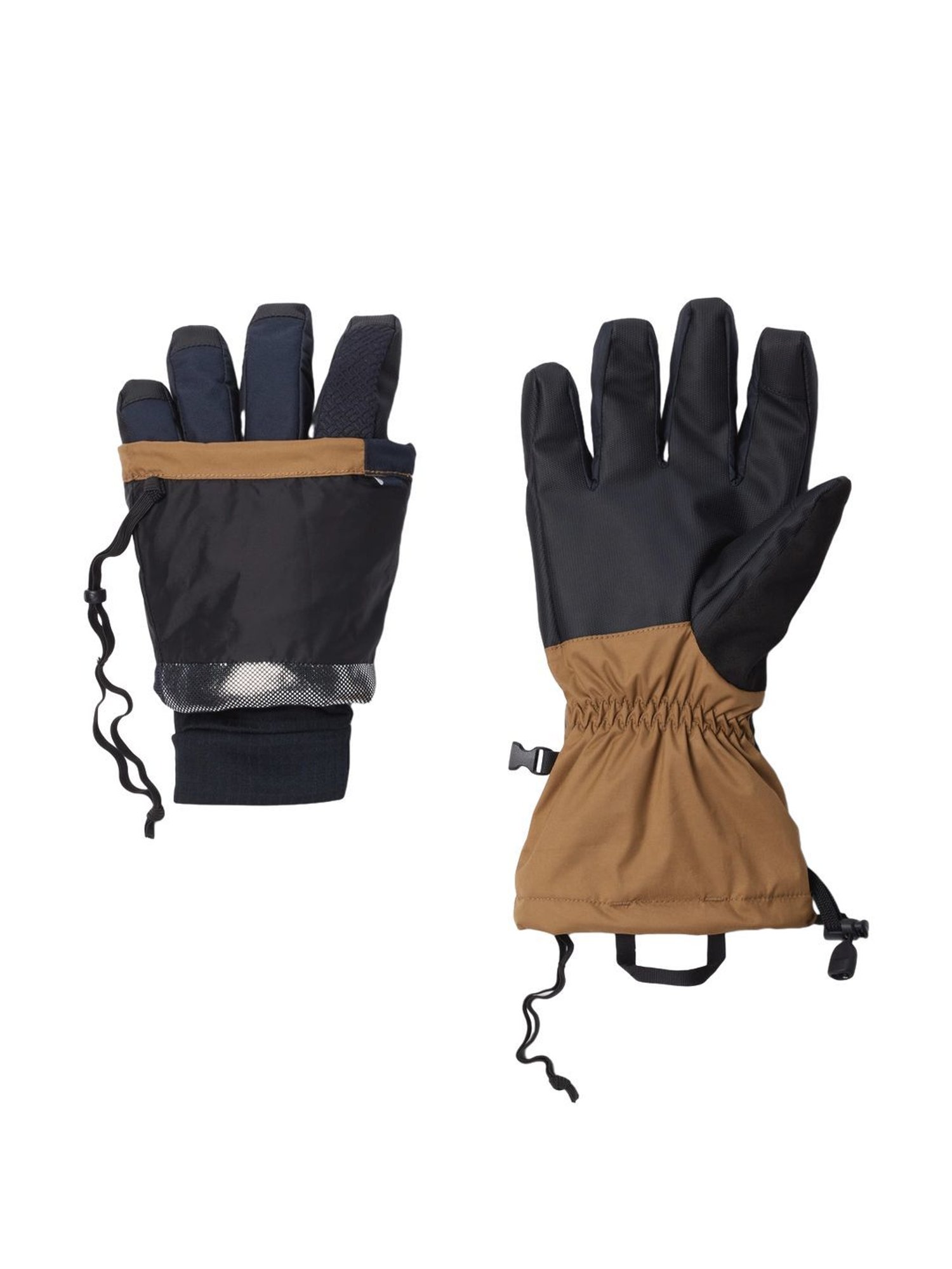 Royal Enfield Black Leather Solid Gloves