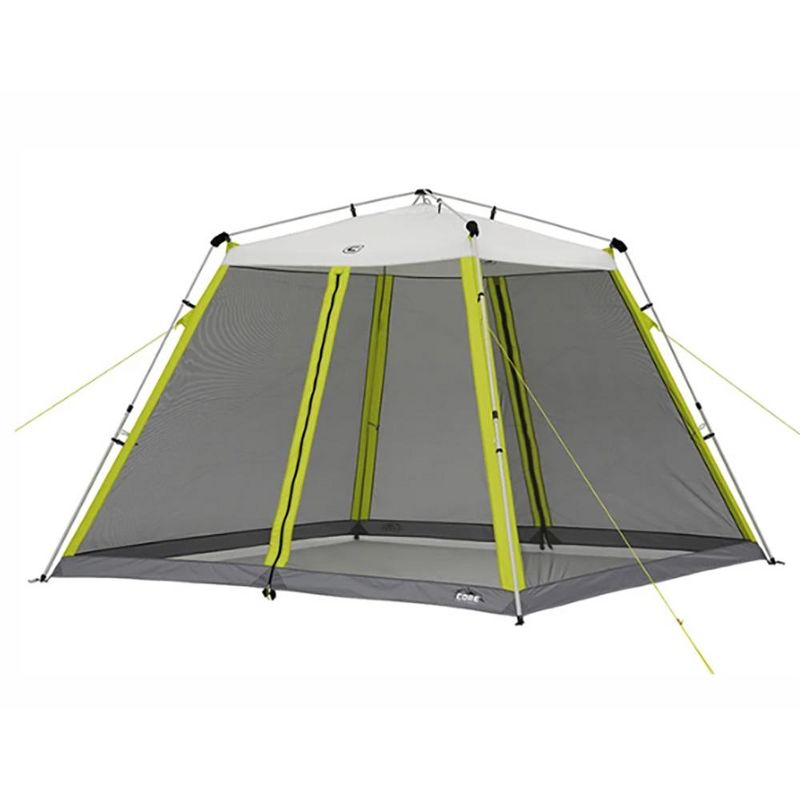 Costway Outdoor 2-Tier 10'x10' Gazebo Canopy Shelter Awning Tent Patio Garden Screw-free structure Brown