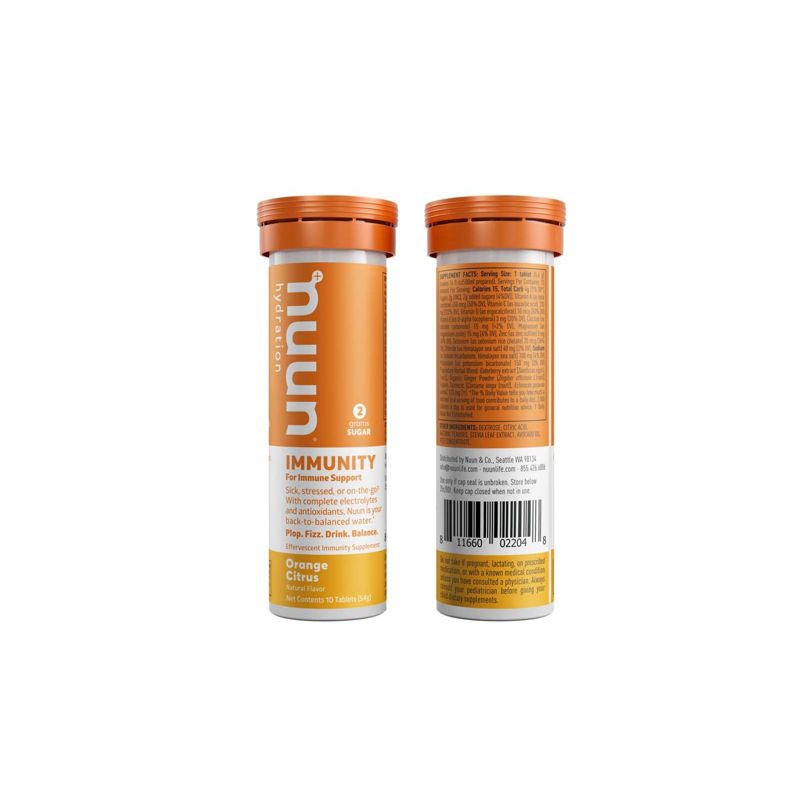 Nuun Immunity for Immune System Support Drink Tabs - Orange Citrus - 10ct