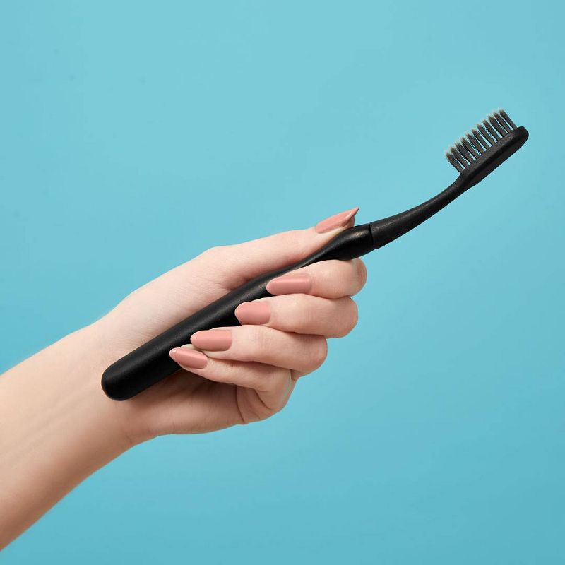 hello Sustainable Toothbrush Head - Black - Trial Size - 2ct