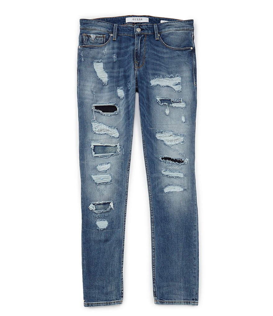 Buffalo David Bitton Ash X Crinkled Slim Fit Jeans