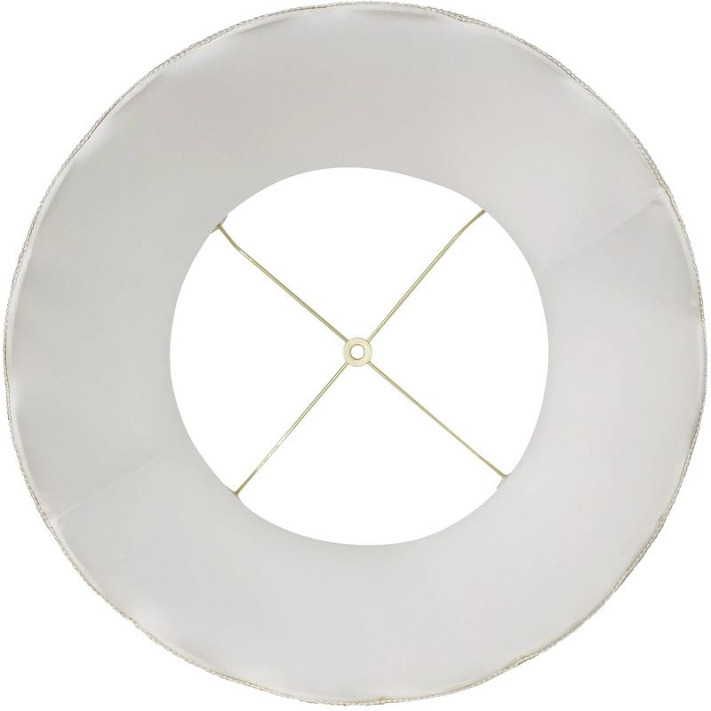 Imperial Shade Creme Large Scallop Bell Lamp Shade 14" Top x 20" Bottom x 20" Slant x 19.75 High (Spider) Replacement with Harp and Finial