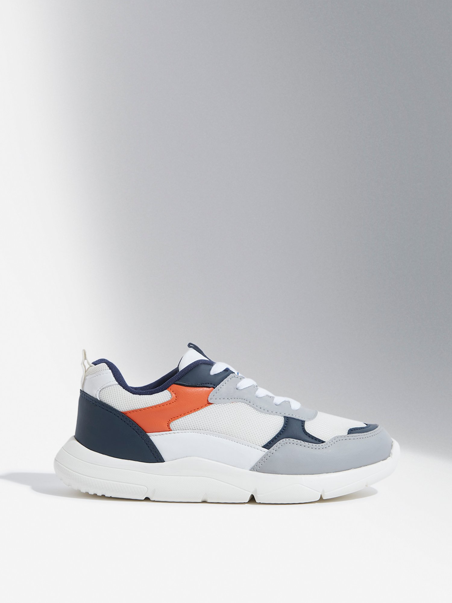 Yellow by Westside Multi Colour-Blocked Lace-Up Sneakers