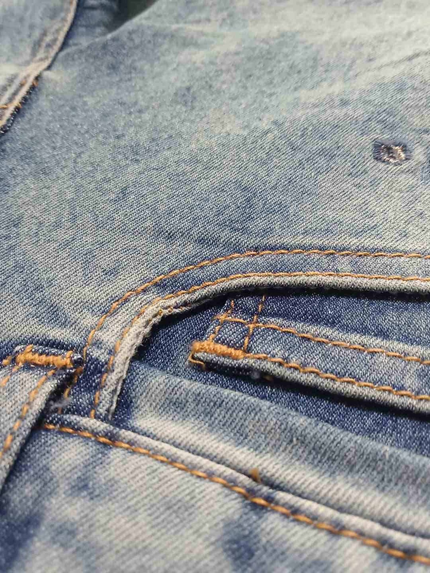 GJ baby Girls Blue Washed Jeans