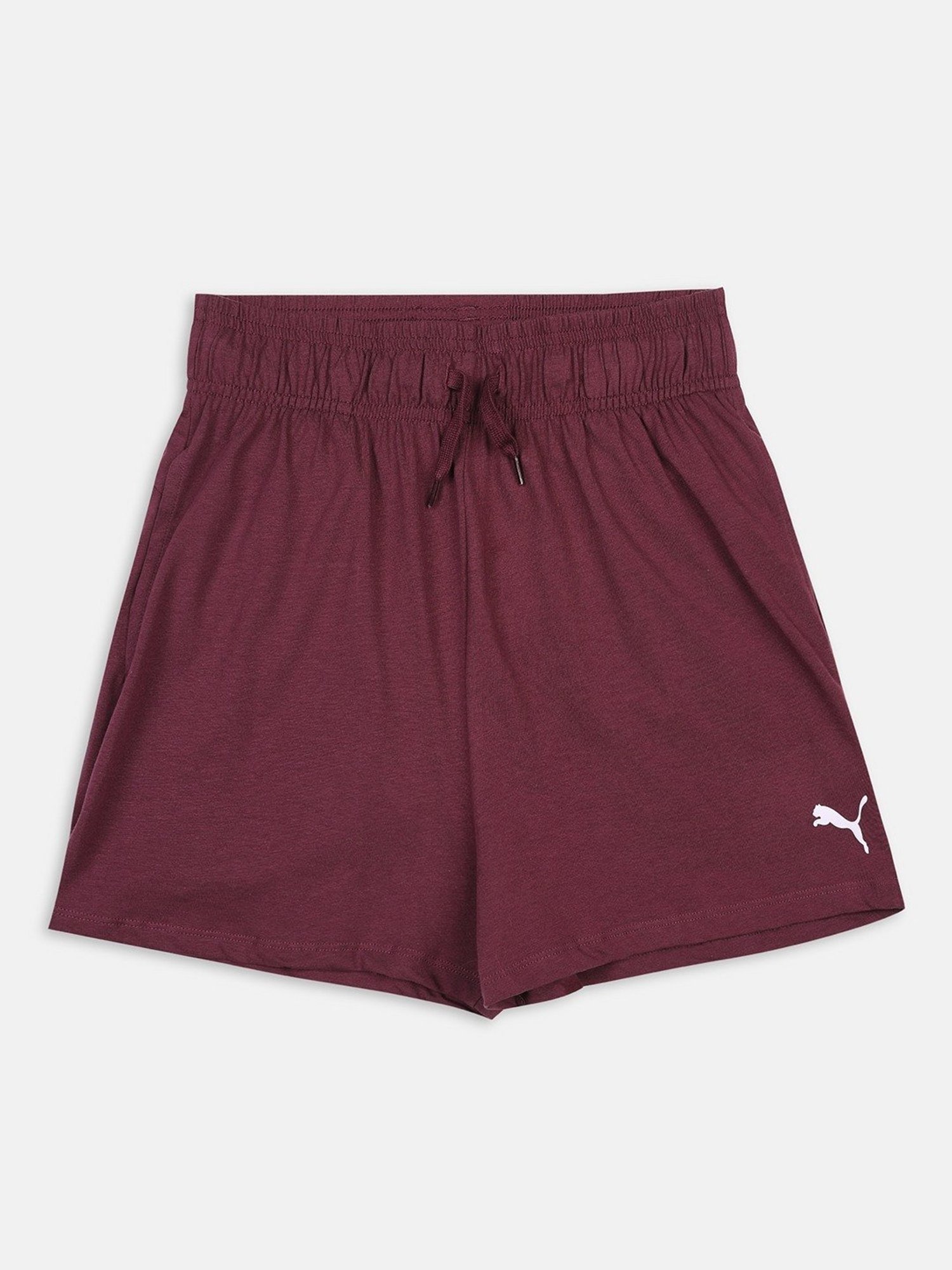 Puma Kids Purple & White Cotton Logo Shorts
