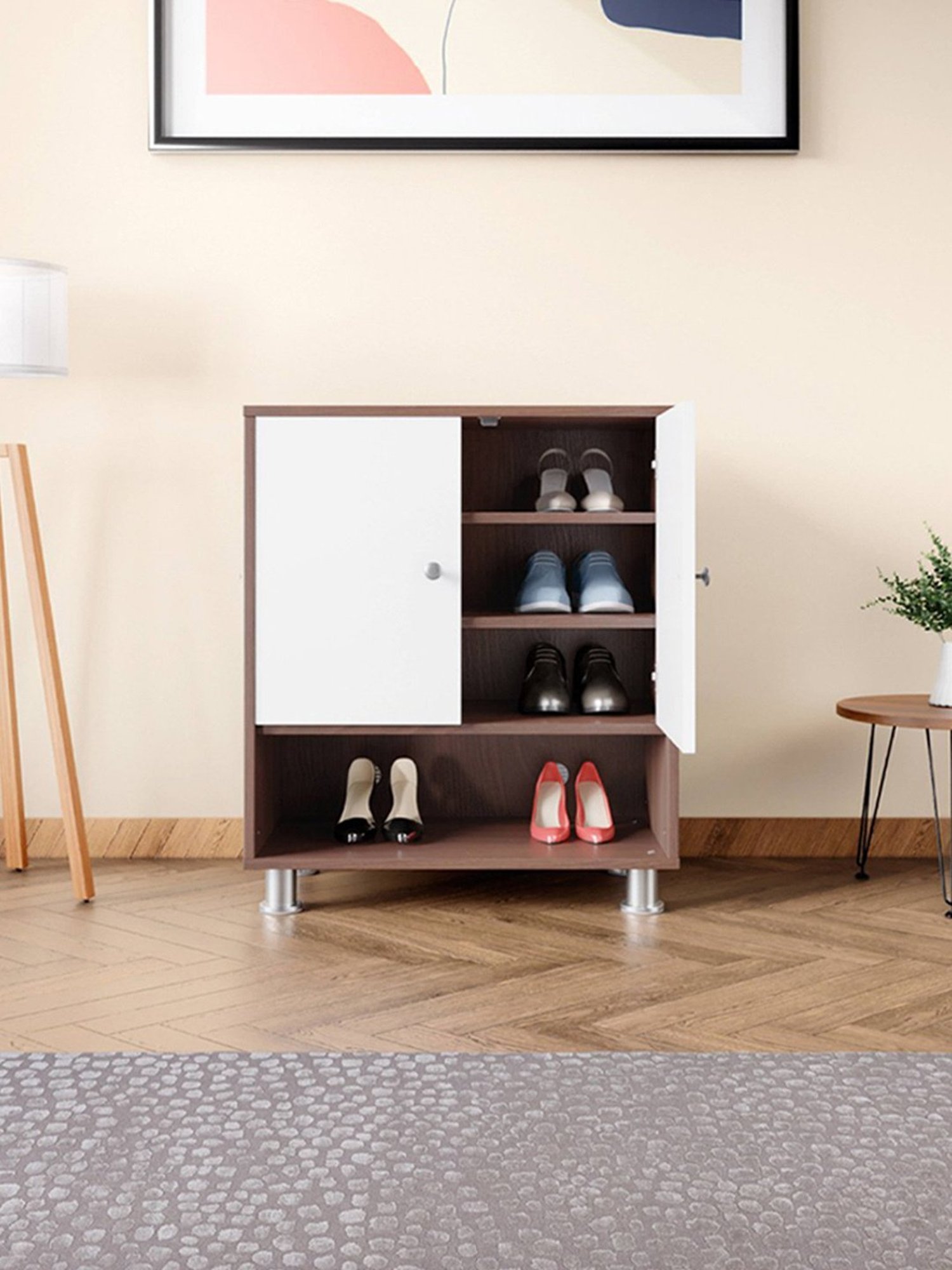 Godrej Interio Ewa Brown Engineered Wood Shoe Rack