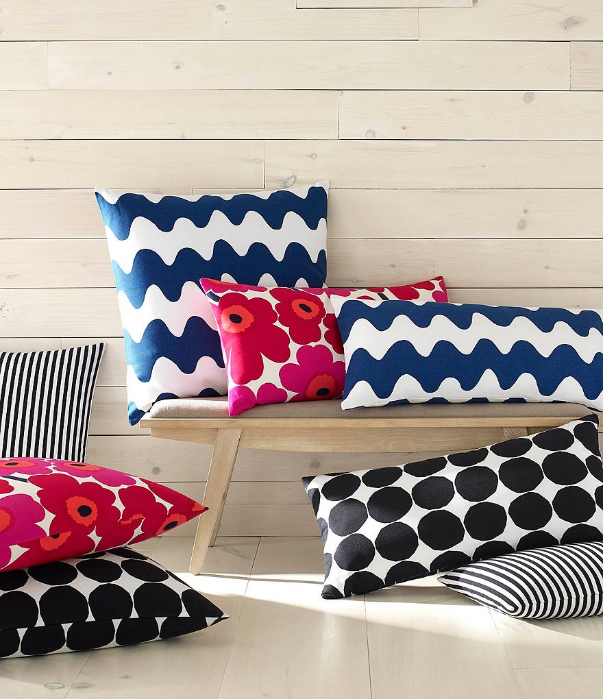 Marimekko Pienet Kivet Polka Dot Throw Pillow