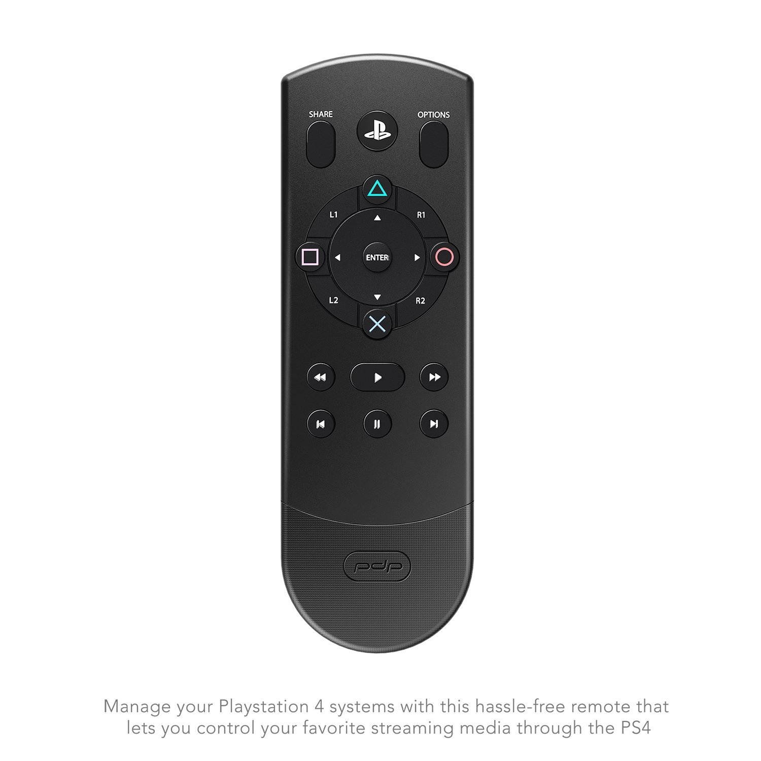 PDP 051-038-D1 Universal Media Remote Control for PS4, TV, Cable Box & Audio Receiver & 051-075-NA Bluetooth Enabled Media Remote Control for Playstation 4