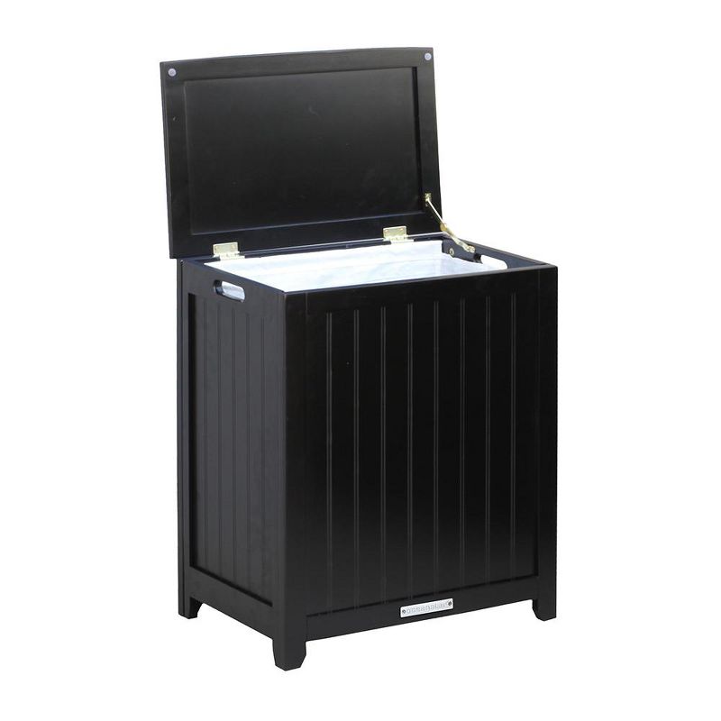 Household Essentials Rolling Laundry Hamper Storage Cart Natural/Light Ash