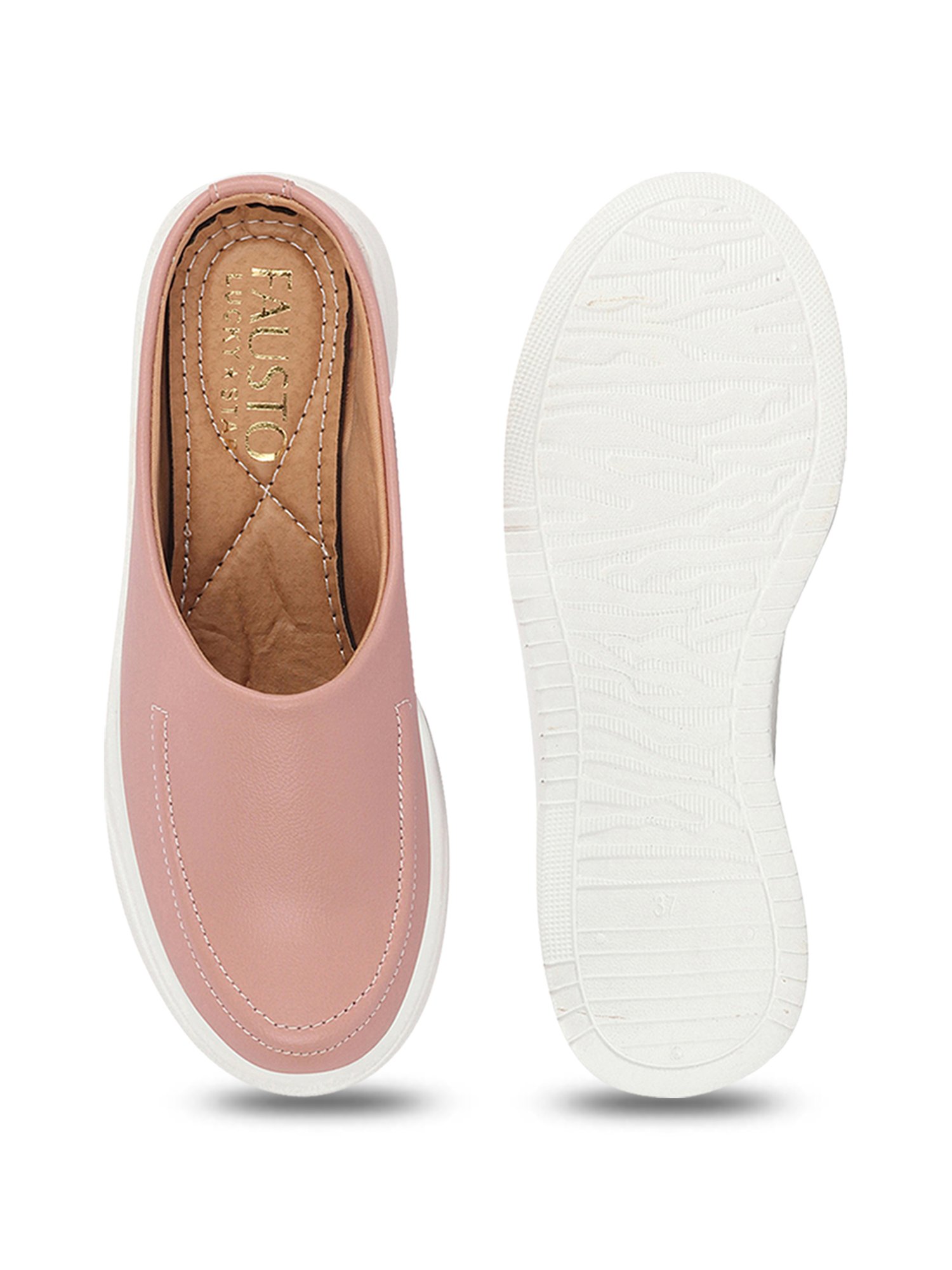 Fausto Women's Pink Mule Shoes