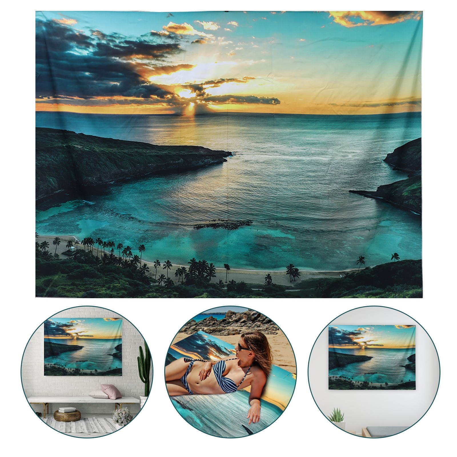 Wall Hanging Tapestry Photography Backdrop Beach Towel Household Wall Carpet