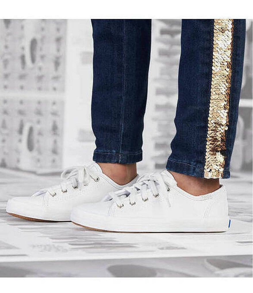 Keds Girls' Kickstart Leather Lace-Up Sneakers (Youth)