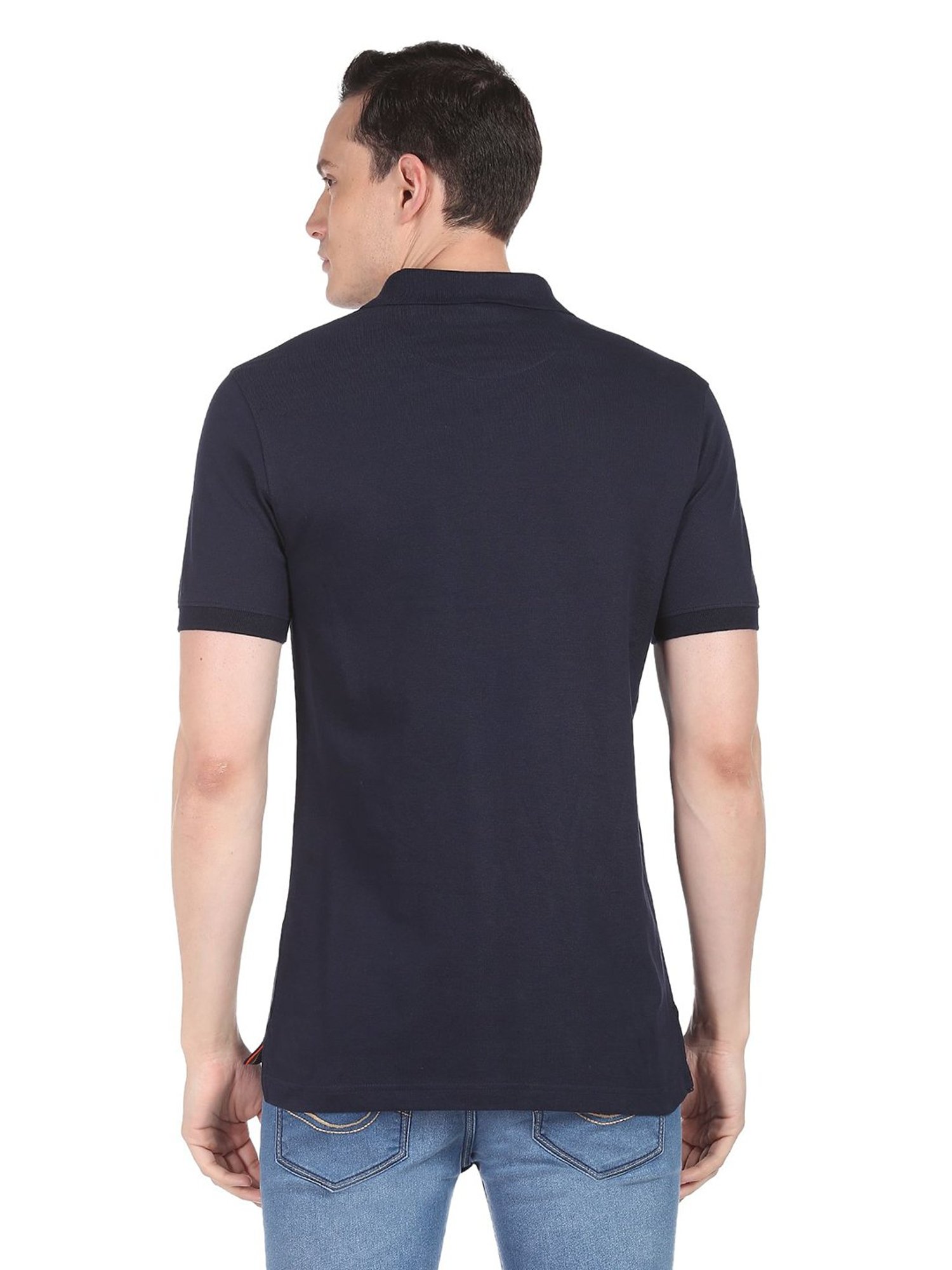 AD by Arvind Navy Polo T-Shirt