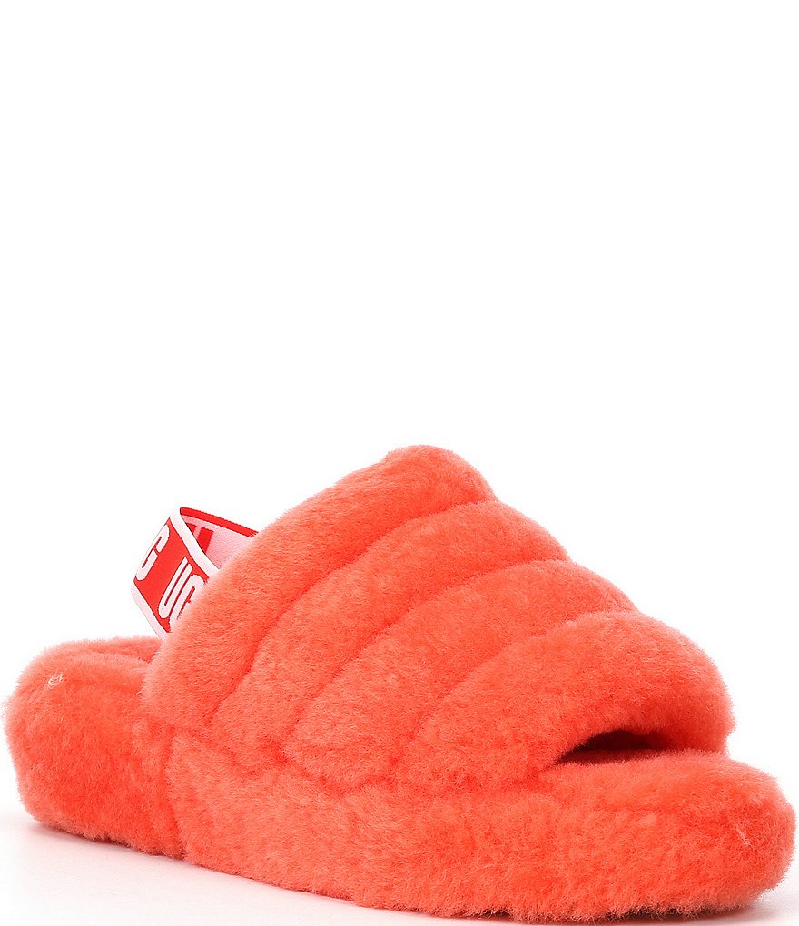 UGG&reg; Logo Fluff Yeah Fur Slides