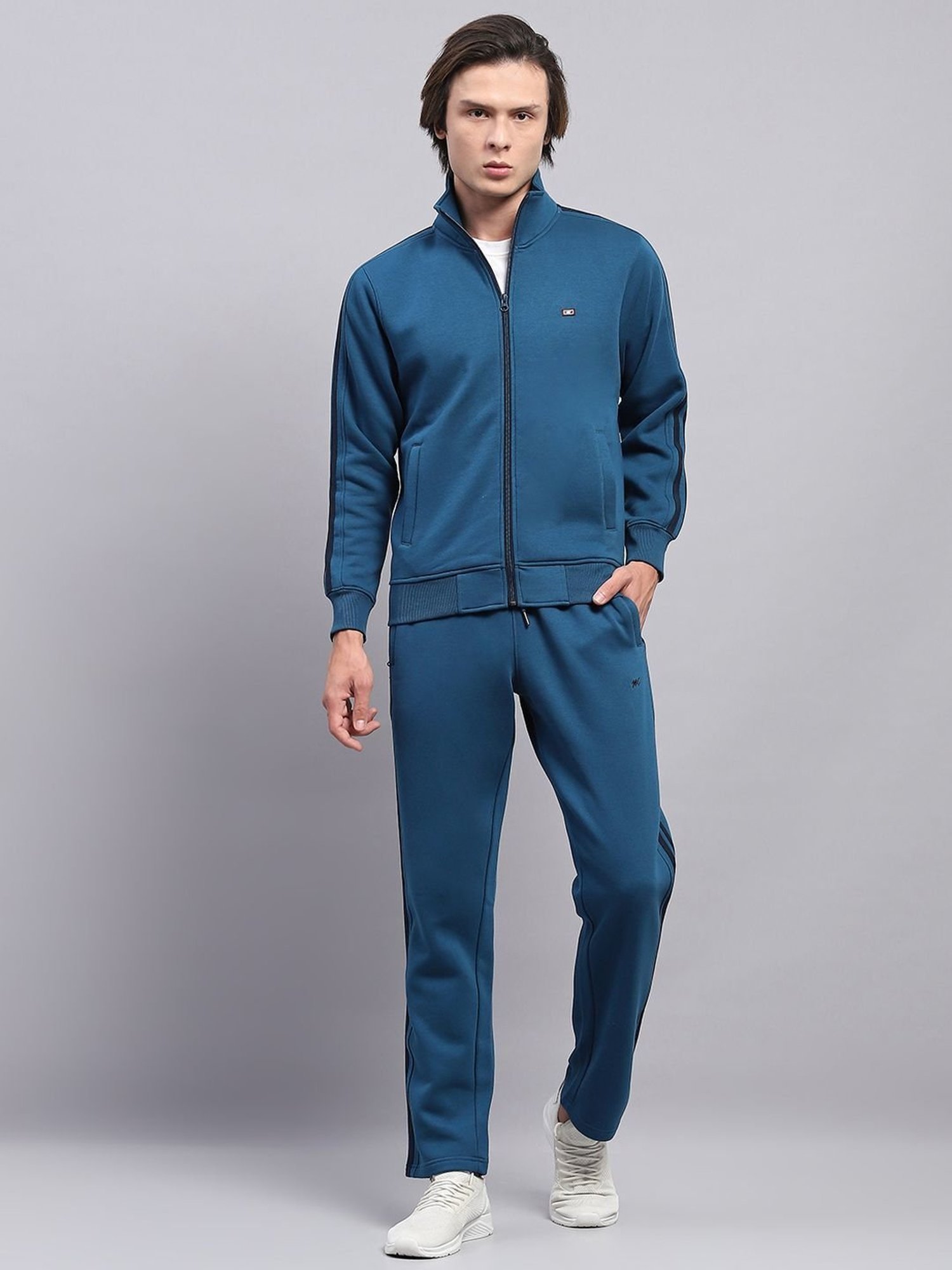 Rock.It Blue Regular Fit Printed TrackSuit