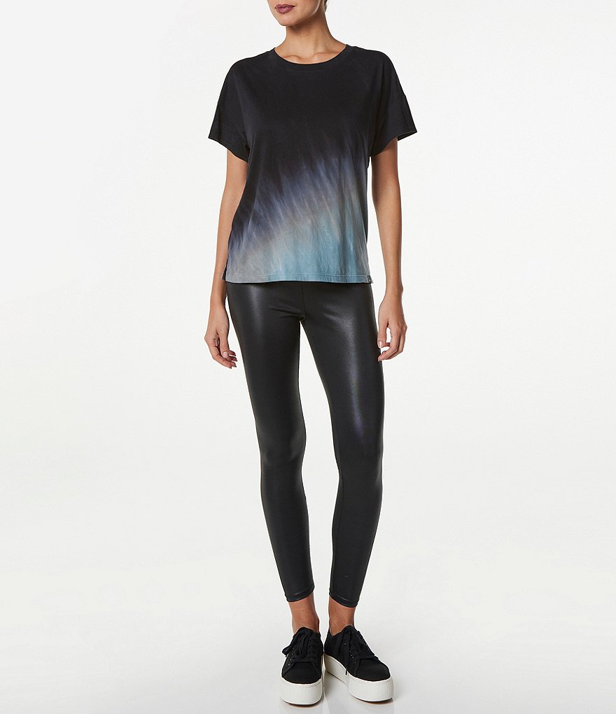 Marc New York Performance Short Sleeve Crew Neck Tie-Dye Boxy Tee