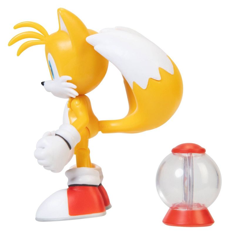 Sonic the Hedgehog 4" Modern Tails with Fast Shoe Item Box Wave 2