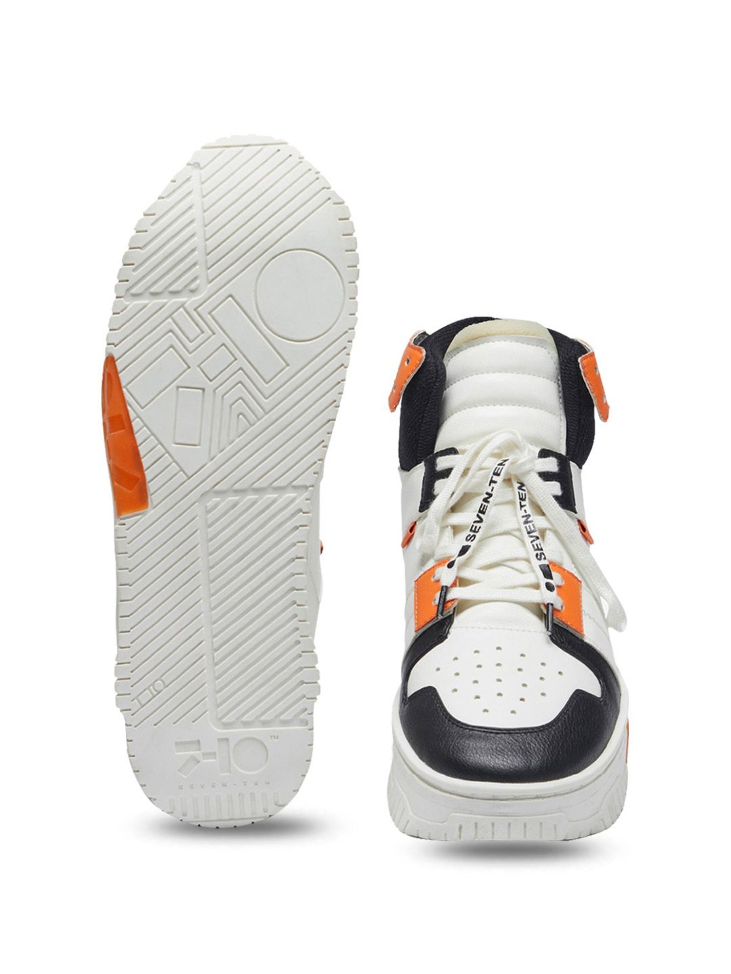 7-10 Men's White & Black Elevate Street Sneakers