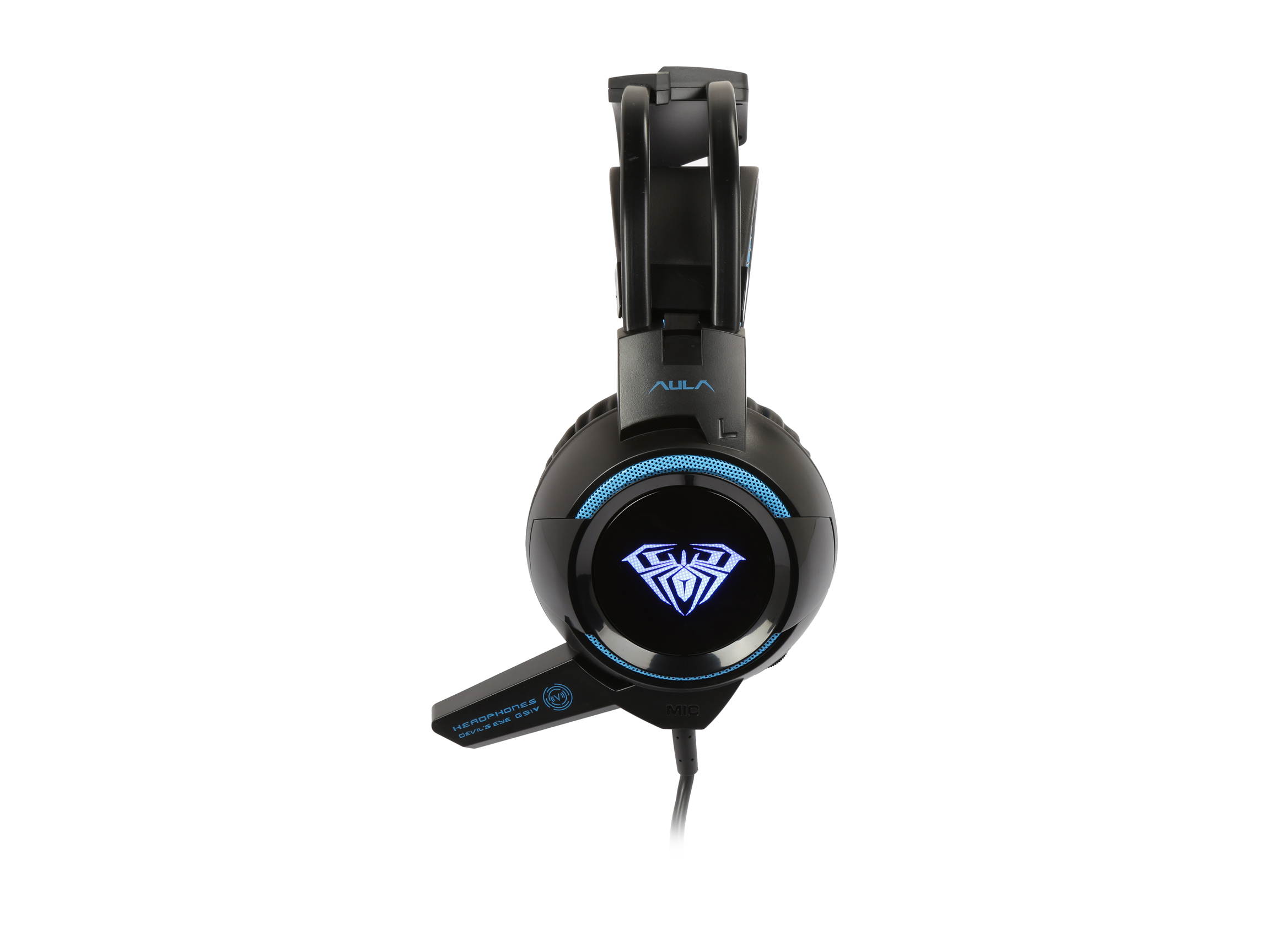 Aula USB Wired Gaming Headset with Logo Light + Vibration Effect