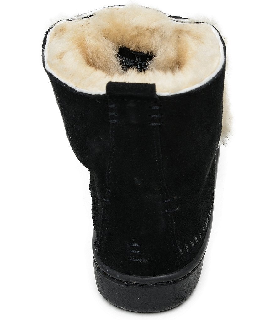 Minnetonka Jade Suede Sheepskin Booties