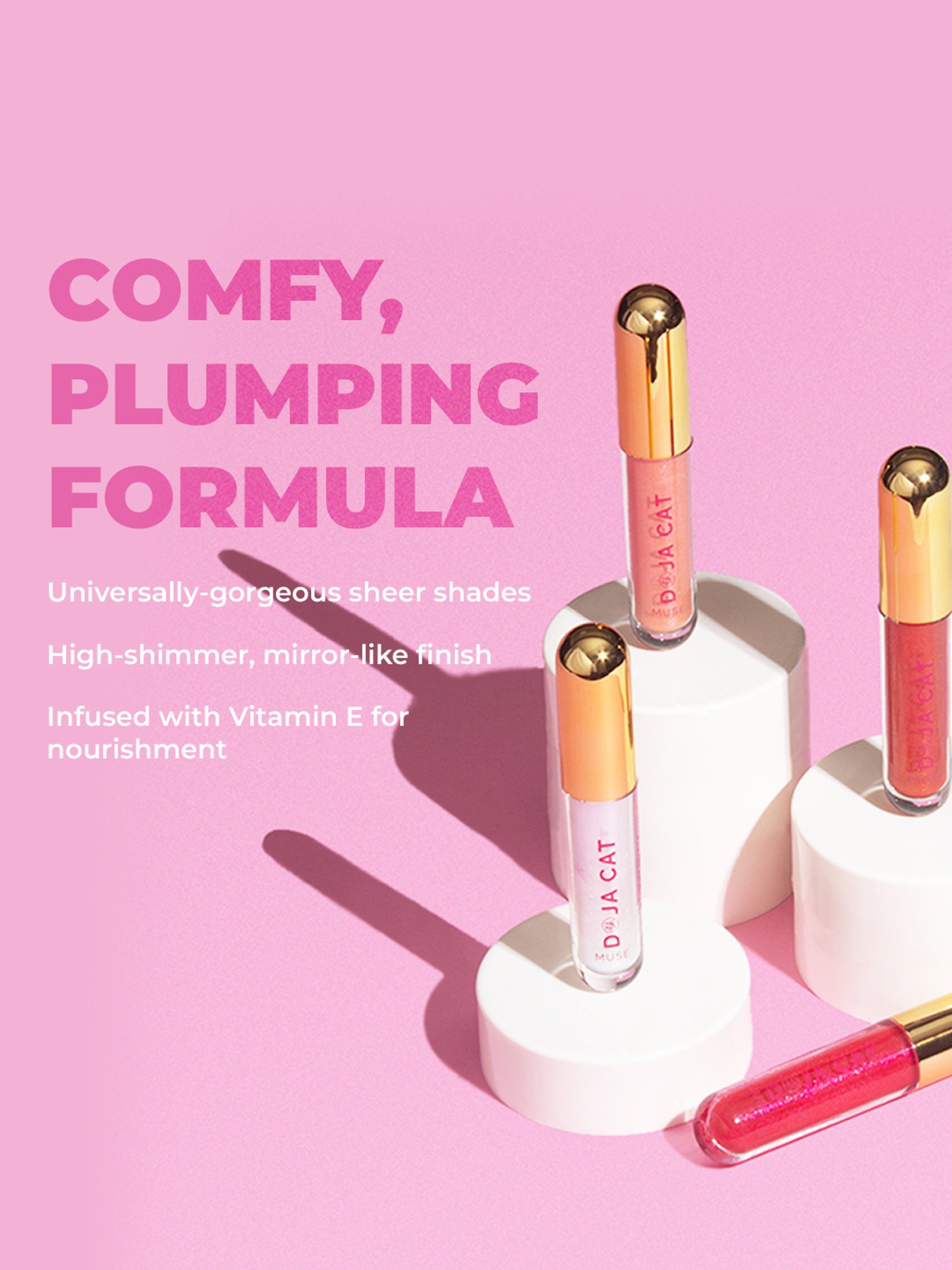 BH Cosmetics x Doja Cat Muse Plumping Lip Gloss Red - 3 ml