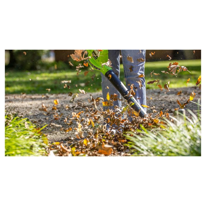 20 Volts Cordless Lithium Blower - Green - Earthwise