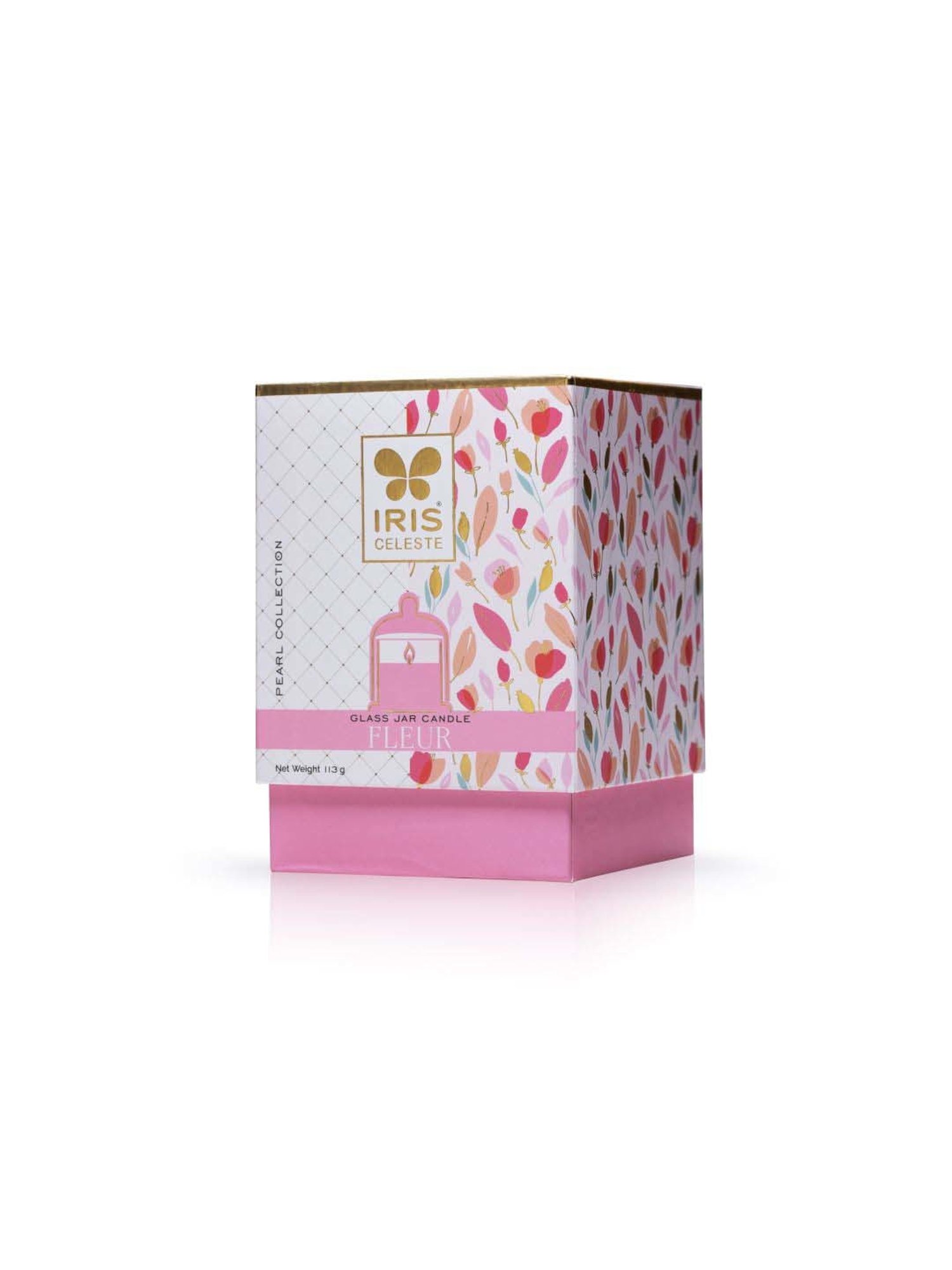 IRIS Pearl Collection White Celeste Bell Fleur Fragrance Jar Candle