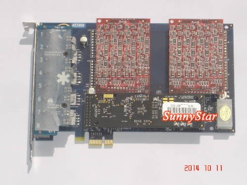 AEX800 AEX800P with VPMADT032 echo cancellation module and 8FXO