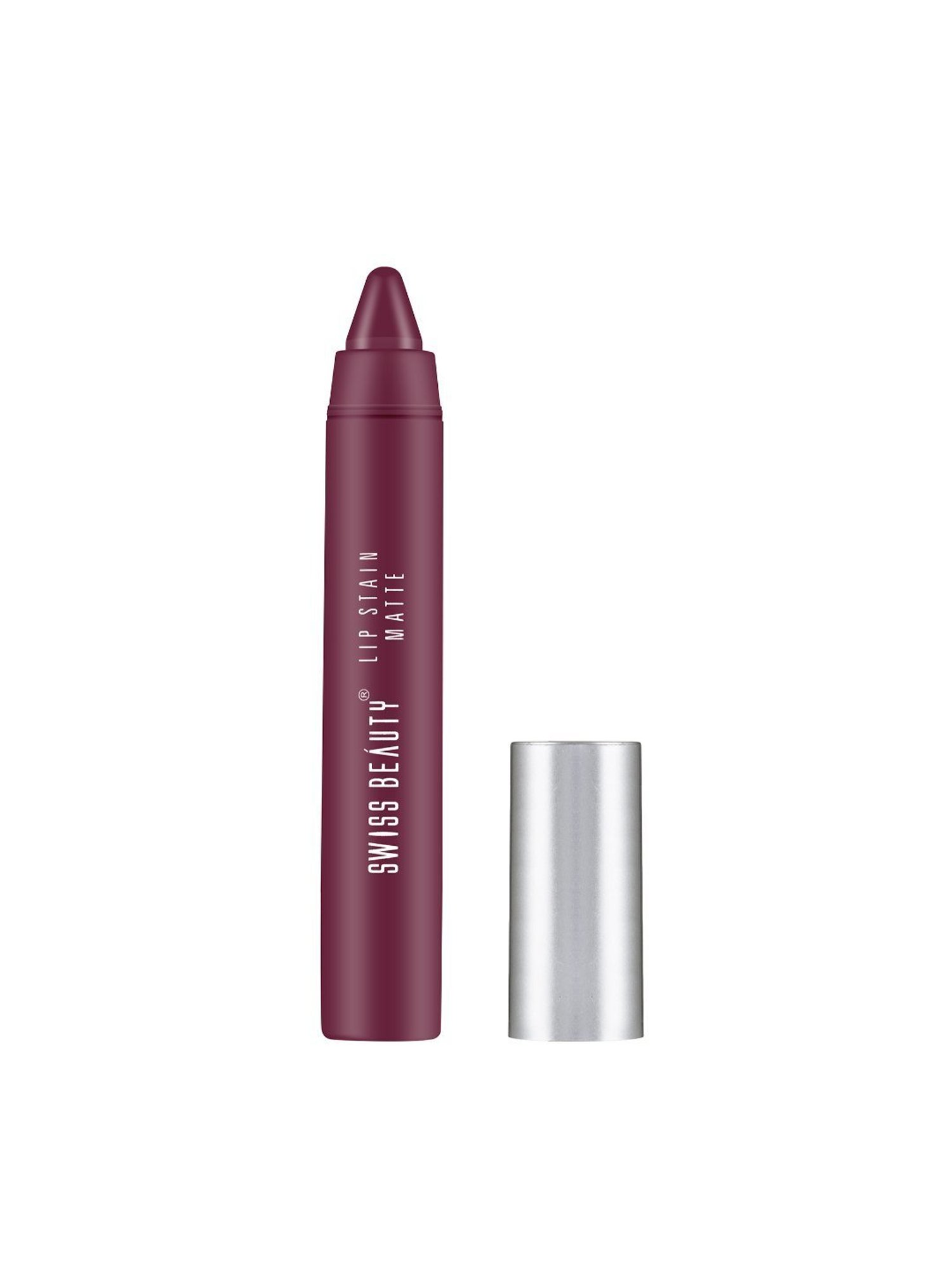 SWISS BEAUTY Lip Stain Matte Lipstick Burgundy - 3.4 gm