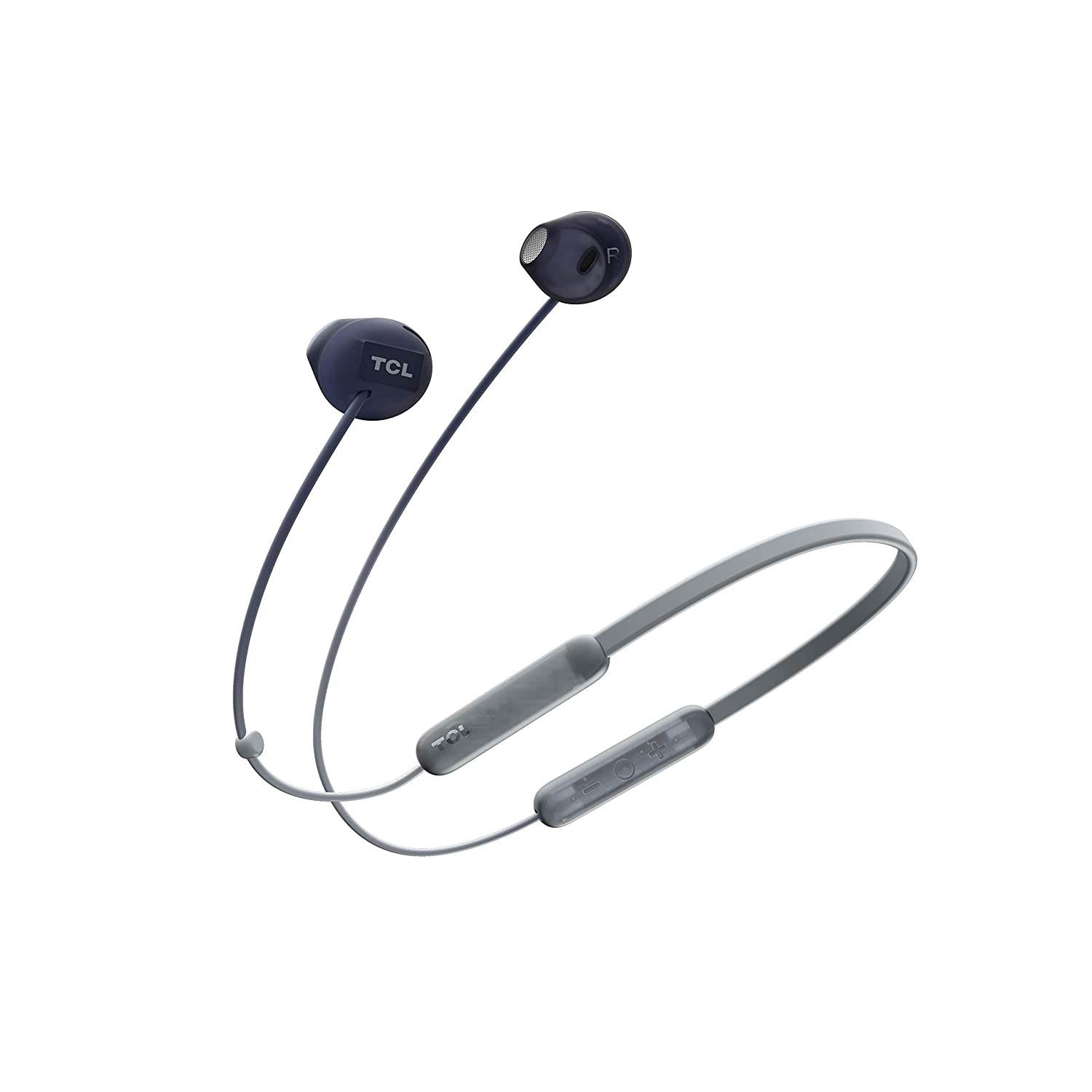 TCL SOCL200BT Wireless Earbuds Bluetooth Headphones with 12.2mm Speaker Drivers for Rich Bass and Clear Sound, Built-in Mic - Phantom Black, One Size