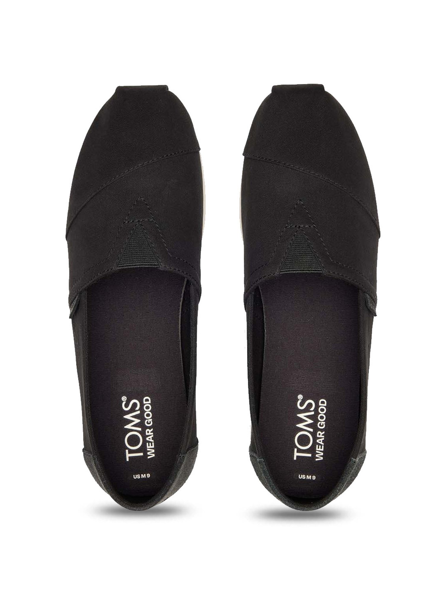 TOMS Men's Black Casual Loafers