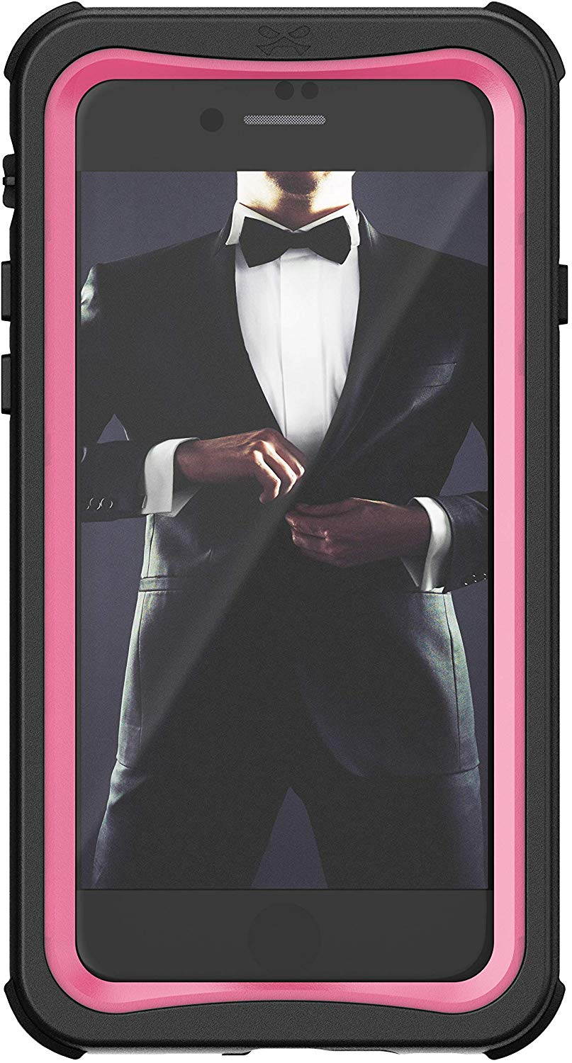 Ghostek Nautical iPhone 7, iPhone 8, iPhone SE 2020 Waterproof Case Screen Protector Built-in Heavy Duty Protection Full Body Underwater Watertight Seal iPhone 7/8, iPhone SE 2020 (4.7 Inch) - Pink