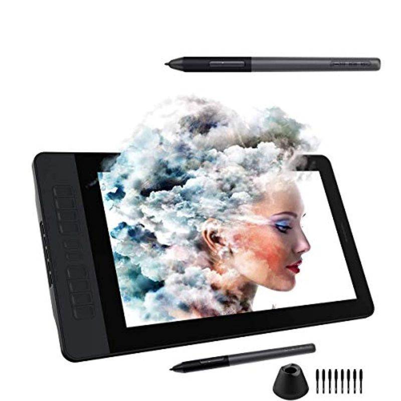 GAOMON PD1561 Pen Display  and  AP50 Passive Pen -15.6'' 8192 Tilt-Support HD Graphics Drawing Monitor Tablet for Digital Drawing/ Animation/ Online Teaching and Meeting