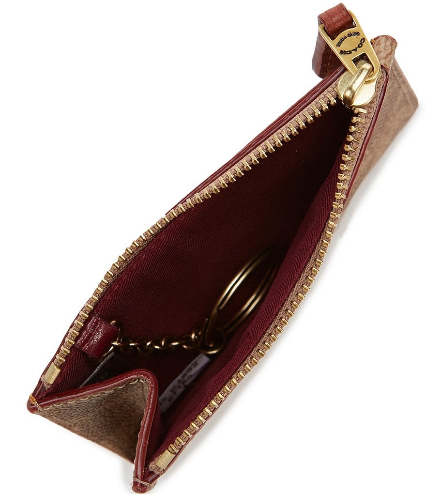 COACH Signature Colorblock Mini Skinny ID Case