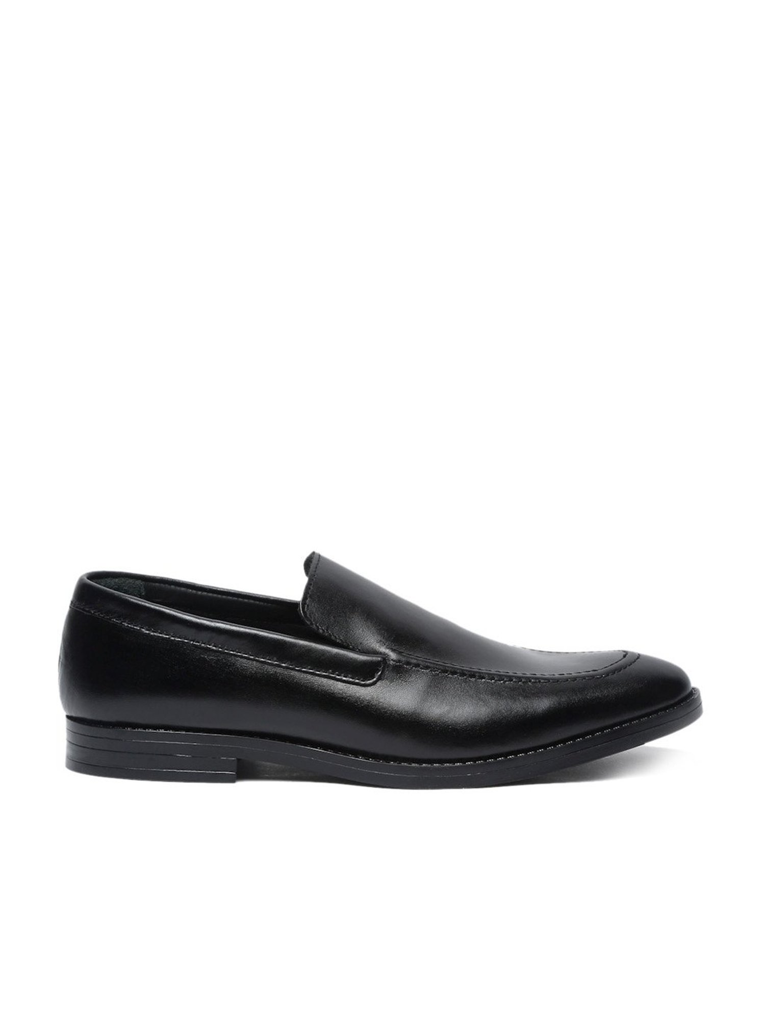 Teakwood Leathers Men's Black Formal Loafers
