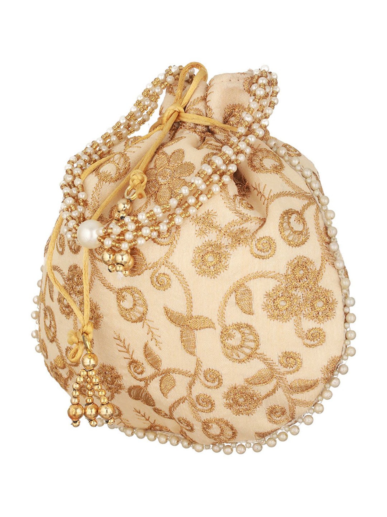 Aatmana Golden Embellished Small Potli