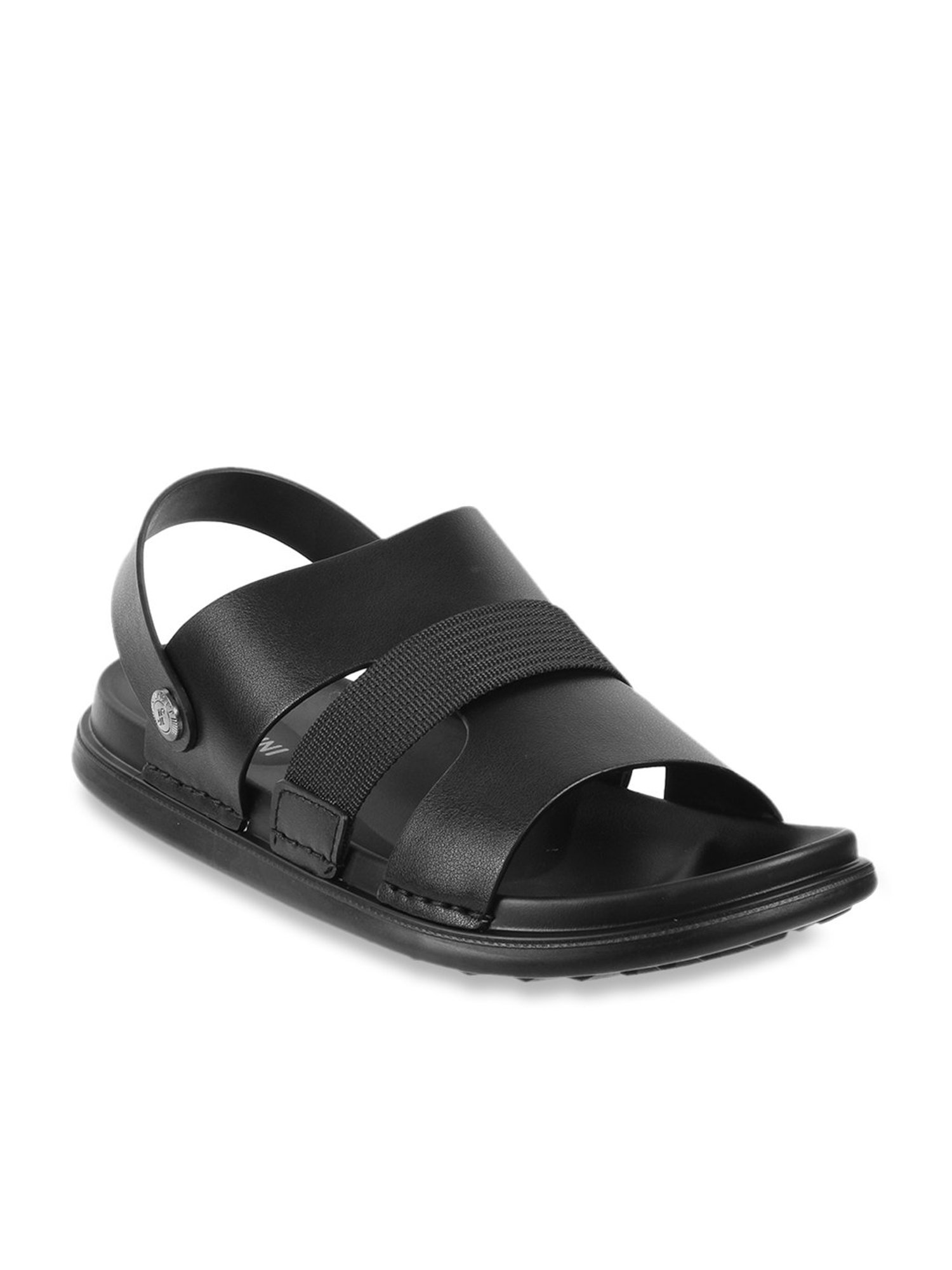 J. Fontini by Mochi Black Sling Back Sandals