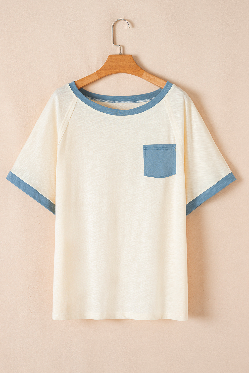 Rose Leopard Print V Neck Plus Size Tee