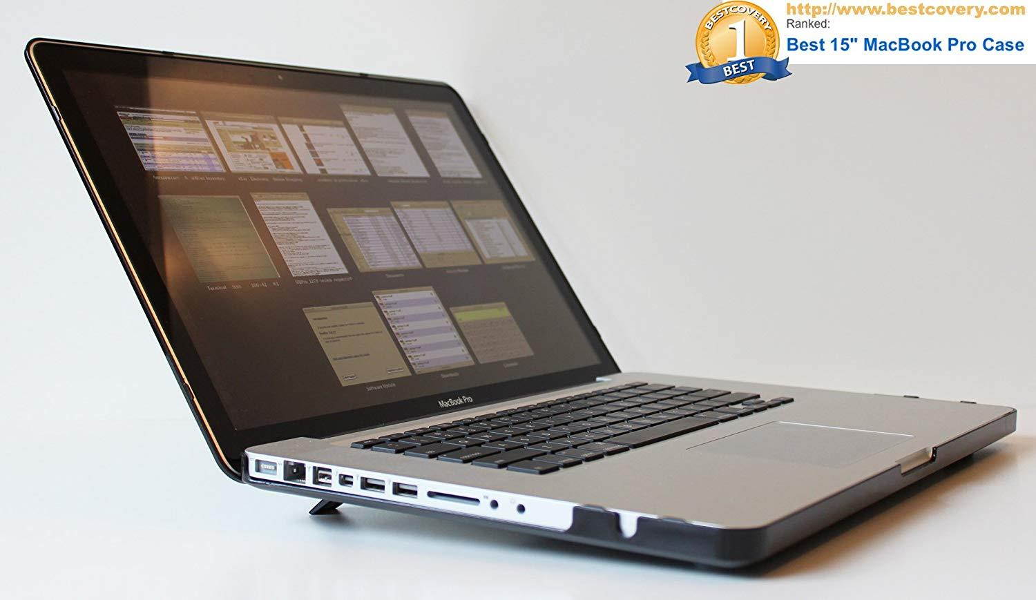 mCover Green Hard Shell Case with FREE keyboard cover for 15-inch A1286 Aluminum Unibody MacBook Pro (15.4" regular display, Black keys)